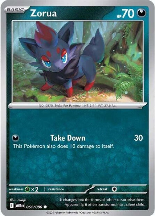 Zorua (#061/086) (SV: White Flare) Near Mint