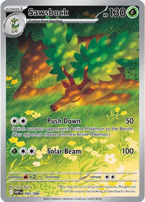 Sawsbuck - 092/086 (#092/086) (SV: White Flare) Near Mint Holofoil