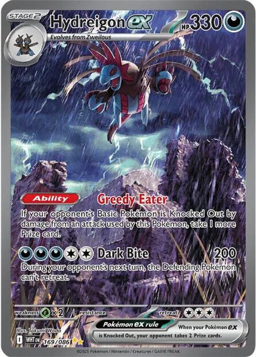 Hydreigon ex 169 086 (#169/086) (SV: White Flare) Heavily Played Holofoil