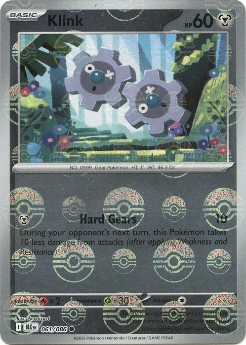 Klink (Poke Ball Pattern) (#061/086) (SV: Black Bolt) Near Mint Holofoil