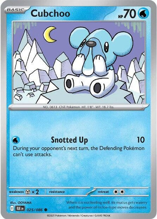 Cubchoo (#025/086) (SV: Black Bolt) Near Mint