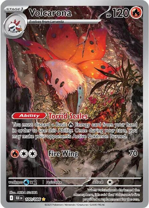 Volcarona - 100/086 (#100/086) (SV: Black Bolt) Near Mint Holofoil