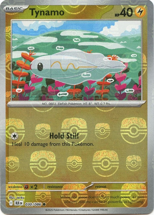 Tynamo (Master Ball Pattern) (#030/086) (SV: Black Bolt) Near Mint Holofoil