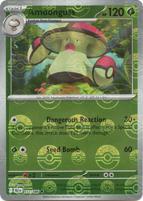 Amoonguss (Poke Ball Pattern) (#011/086) (SV: Black Bolt) Near Mint Holofoil