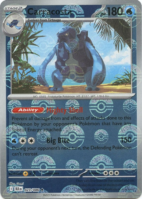 Carracosta (Poke Ball Pattern) (#023/086) (SV: Black Bolt) Near Mint Holofoil