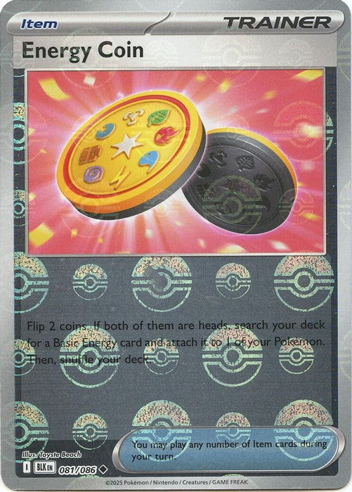 Energy Coin (Poke Ball Pattern) (#081/086) (SV: Black Bolt) Near Mint Holofoil