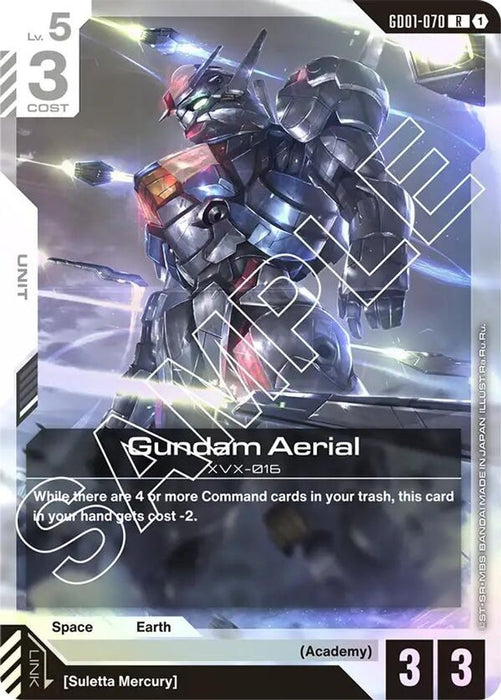Gundam Aerial (#GD01-070) (Newtype Rising) Near Mint Holofoil