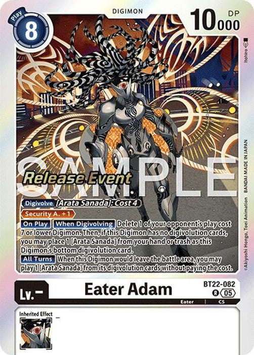 Eater Adam (#BT22-082 R) (Cyber Eden Release Event Cards) Near Mint Foil