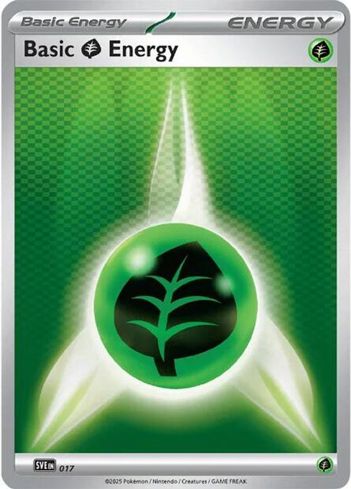 Basic Grass Energy 017 (#017) (SVE: Scarlet & Violet Energies) Near Mint Reverse Holofoil