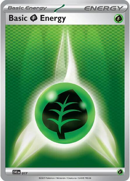 Basic Grass Energy (017) (Holofoil) [Scarlet & Violet: Black Bolt]