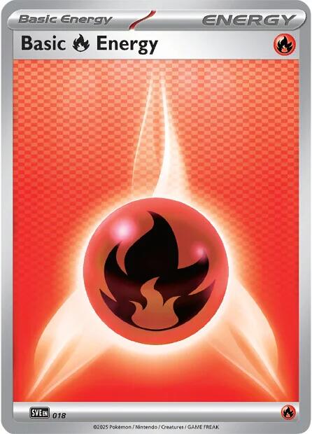 Basic Fire Energy (018) (Holofoil) [Scarlet & Violet: Black Bolt]