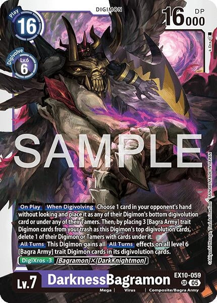 Image for DarknessBagramon (EX10-059 SR) - Digimon Card Game