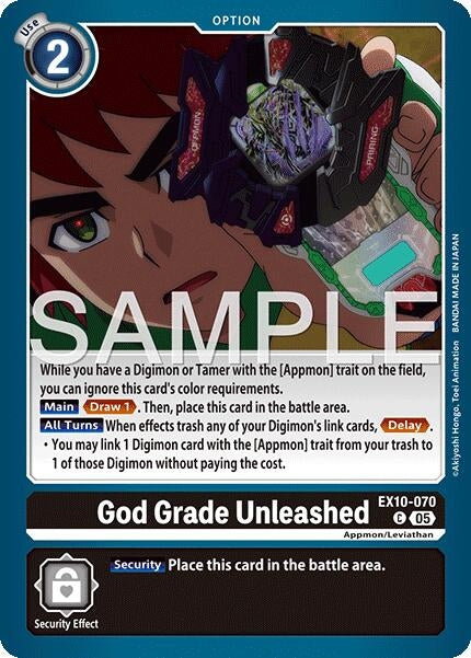 Image for God Grade Unleashed (EX10-070 C) - Digimon Card Game