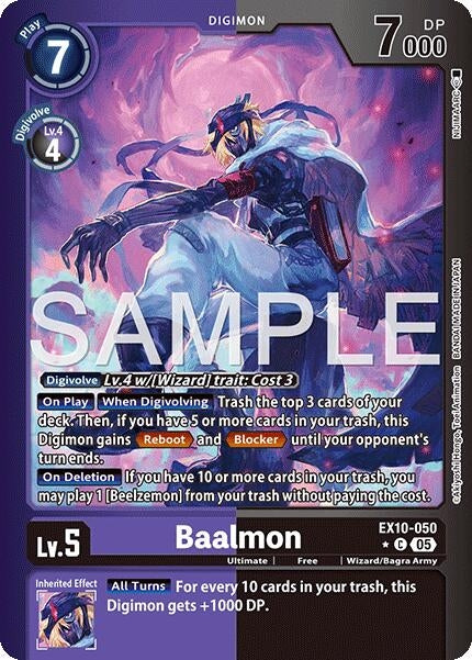 Image for Baalmon (Limited Foil) (EX10-050 C) - Digimon Card Game