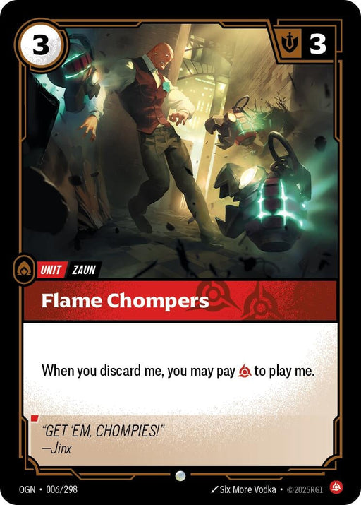 Image for Flame Chompers (006/298) - Riftbound: League of Legends Trading Card Game