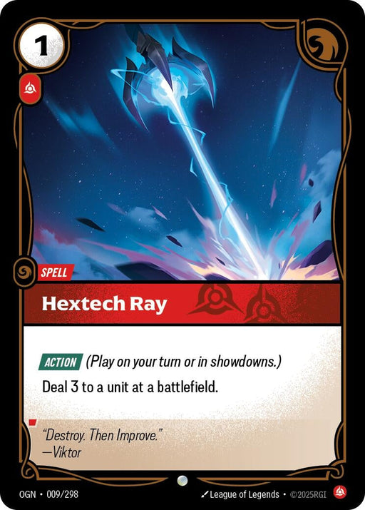Image for Hextech Ray (009/298) - Riftbound: League of Legends Trading Card Game