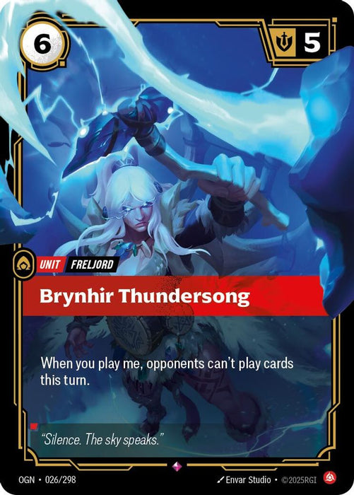 Brynhir Thundersong (#026/298) (Origins) Near Mint Foil