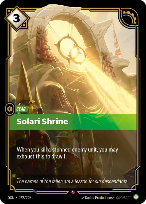 Solari Shrine (#072/298) (Origins) Near Mint Foil