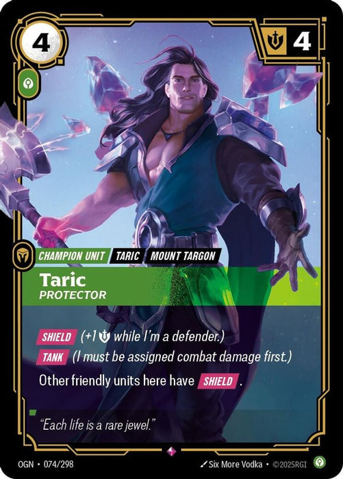 Taric - Protector (#074/298) (Origins) Near Mint Foil