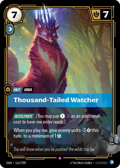 Thousand-Tailed Watcher (#116/298) (Origins) Near Mint Foil