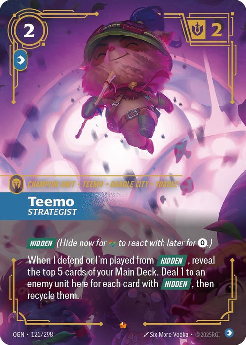 Teemo, Strategist (#121/298) (Origins) Near Mint Foil
