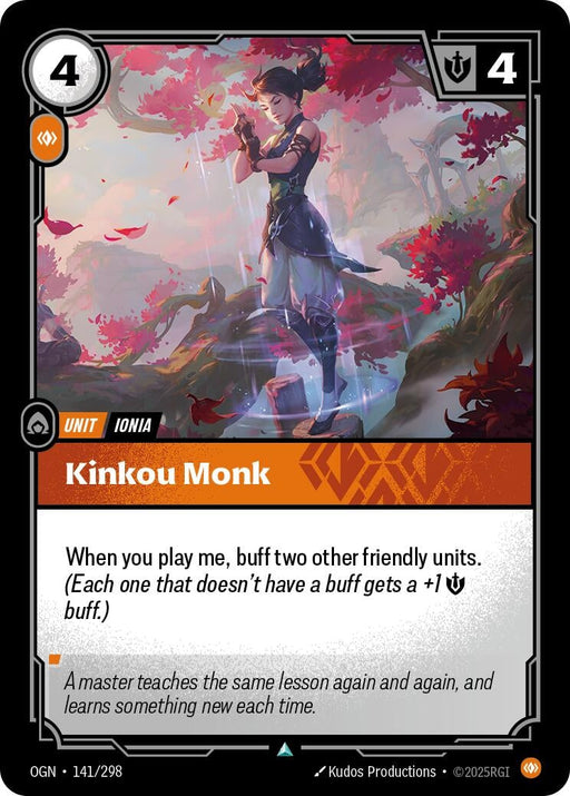 Image for Kinkou Monk (141/298) - Riftbound: League of Legends Trading Card Game