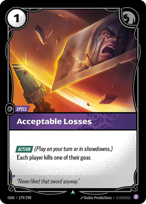 Acceptable Losses (#179/298) (Origins)