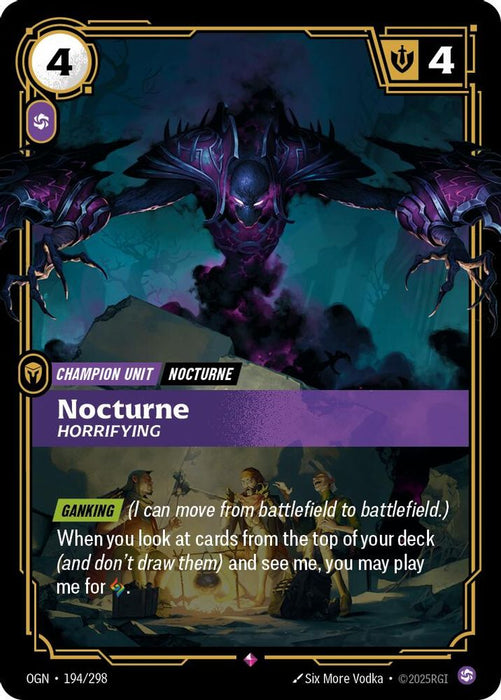 Nocturne - Horrifying (#194/298) (Origins) Near Mint Foil
