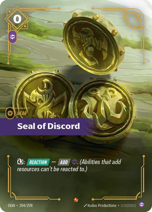 Image for Seal of Discord (204/298) [Origins] - Riftbound: League of Legends Trading Card Game