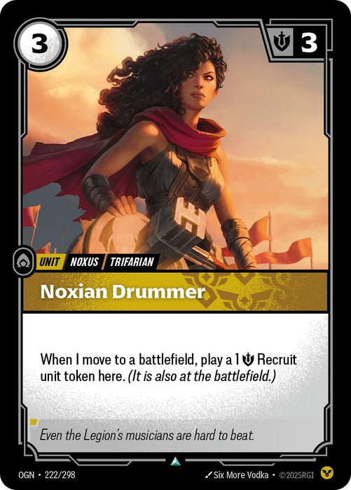 Image for Noxian Drummer (222/298) [Origins] - Riftbound: League of Legends Trading Card Game