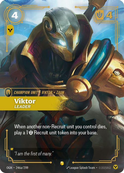 Viktor - Leader (Alternate Art) (#246a/298) (Origins) Near Mint Foil