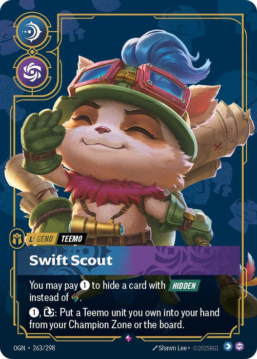 Image for Teemo - Swift Scout (263/298) [Origins] - Riftbound: League of Legends Trading Card Game