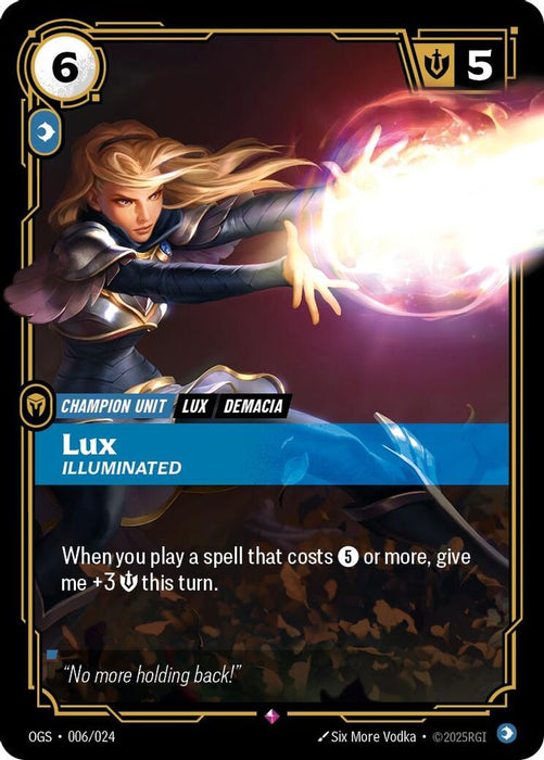 Lux - Illuminated (#006/024) (Origins: Proving Grounds) Near Mint