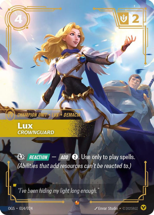 Lux - Crownguard (#014/024) (Origins: Proving Grounds) Near Mint