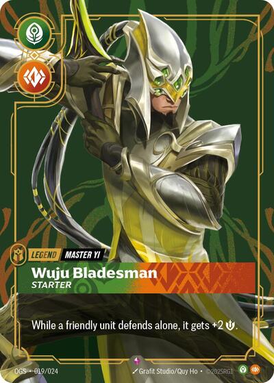 Master Yi - Wuju Bladesman (Starter) (#019/024) (Origins: Proving Grounds)