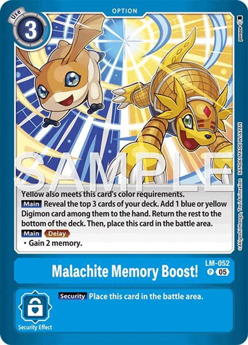 Malachite Memory Boost! (#LM-052 P) (Limited Card Pack -Another Knight-) Near Mint Foil