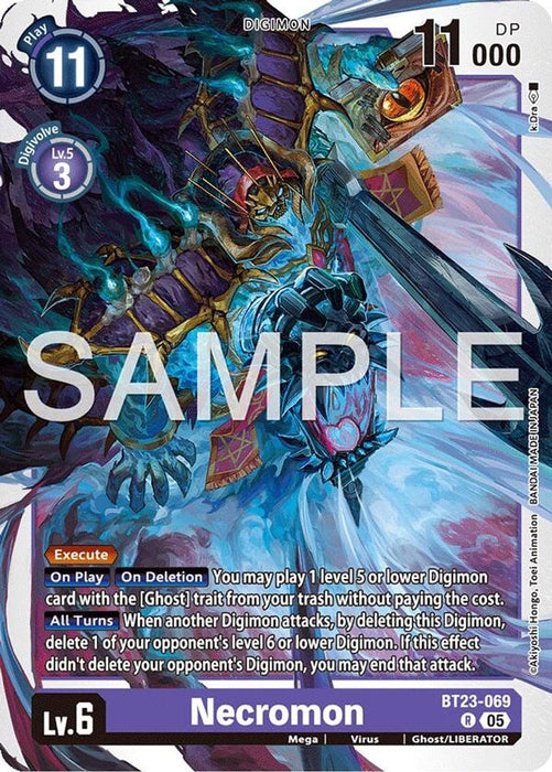 Necromon (#BT23-069 R) (Hackers' Slumber) Near Mint Foil