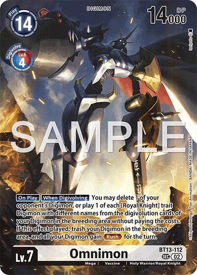 Omnimon (#BT13-112 SEC) (Limited Card Pack -Another Knight-)