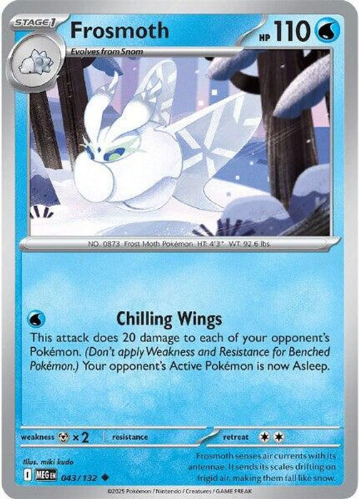 Frosmoth (#043/132) (ME01: Mega Evolution) Near Mint Reverse Holofoil