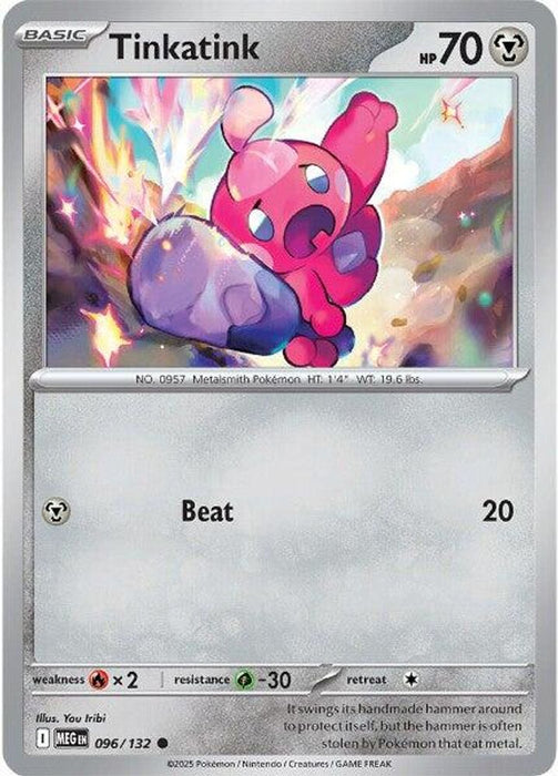 Tinkatink (#096/132) (ME01: Mega Evolution) Near Mint Reverse Holofoil