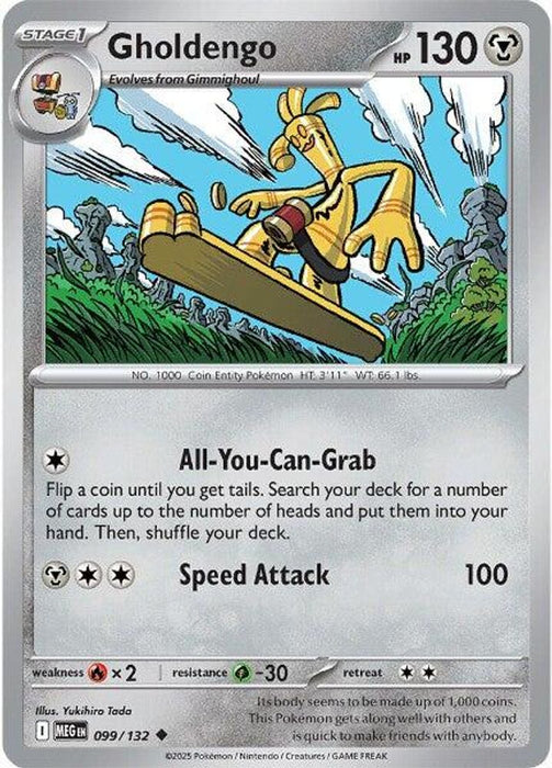 Gholdengo (#099/132) (ME01: Mega Evolution) Near Mint Reverse Holofoil