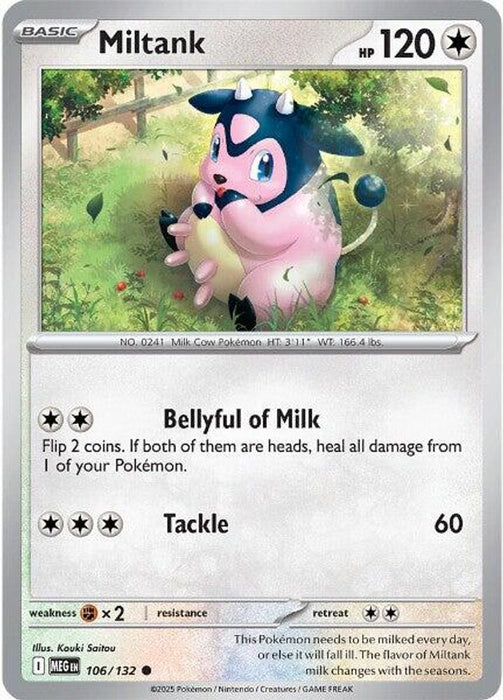 Miltank (#106/132) (ME01: Mega Evolution) Near Mint Reverse Holofoil
