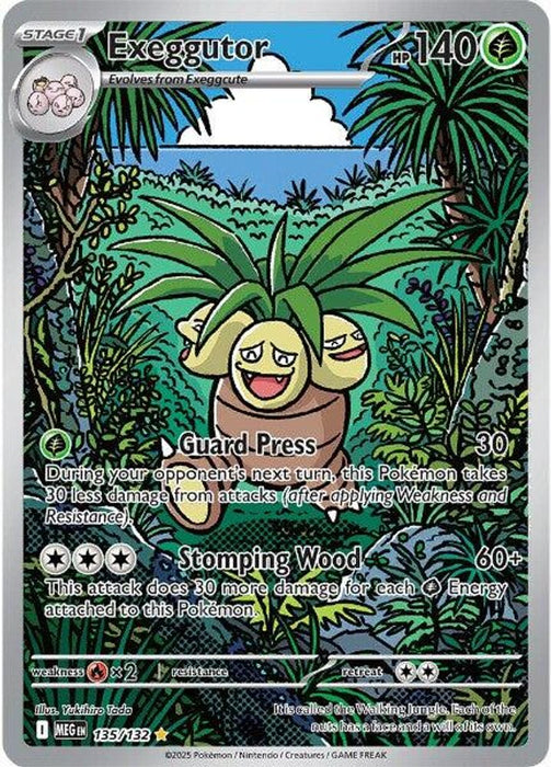 Exeggutor 135 132 (#135/132) (ME01: Mega Evolution) Near Mint Holofoil