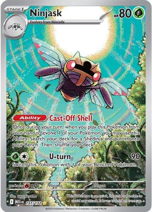 Ninjask 137 132 (#137/132) (ME01: Mega Evolution) Near Mint Holofoil