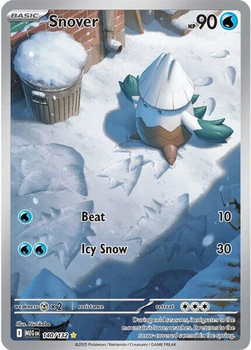 Snover 140 132 (#140/132) (ME01: Mega Evolution) Near Mint Holofoil