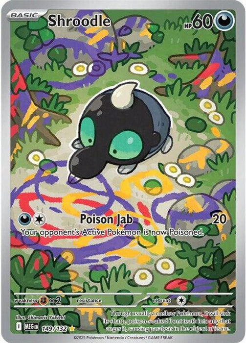 Shroodle 149 132 (#149/132) (ME01: Mega Evolution) Near Mint Holofoil