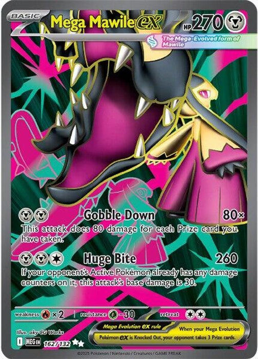 Mega Mawile ex 162 132 (#162/132) (ME01: Mega Evolution) Near Mint Holofoil
