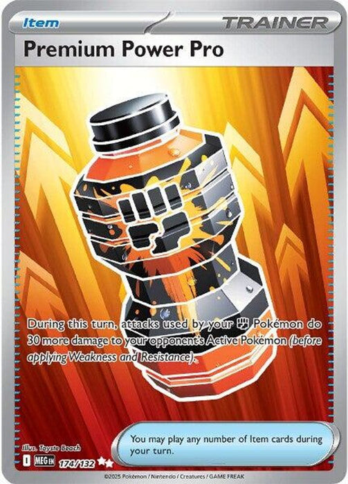Premium Power Pro 174 132 (#174/132) (ME01: Mega Evolution) Near Mint Holofoil