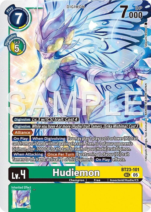 Image for Hudiemon (BT23-101 SEC) - Digimon Card Game