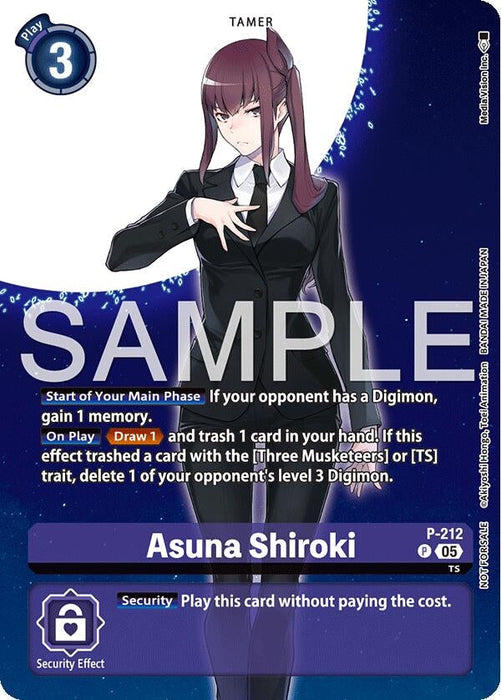 Image for Asuna Shiroki (Hacker's Slumber Box Promotion Pack) (P-212 P) - Digimon Card Game
